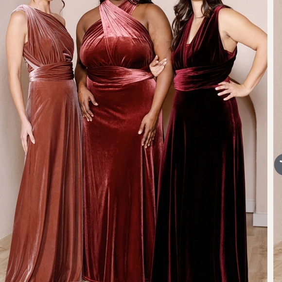 Revelry Micah Convertible Velvet Dress - Picture 3 of 5